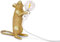 Mouse Table Lamp Mouse Lamp Reading Lamp Bedside Lamp Resin Chandelier LED Pendant Light DIY Decorative Hanging Light E27 Lamp Holder (1.5 M Wire, with Plug) Art Mouse Lamp,Gold,B Needed Made in China