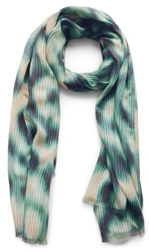 STREET ONE Damen A572769 Strukturschal mit Print, Tendril Green, A