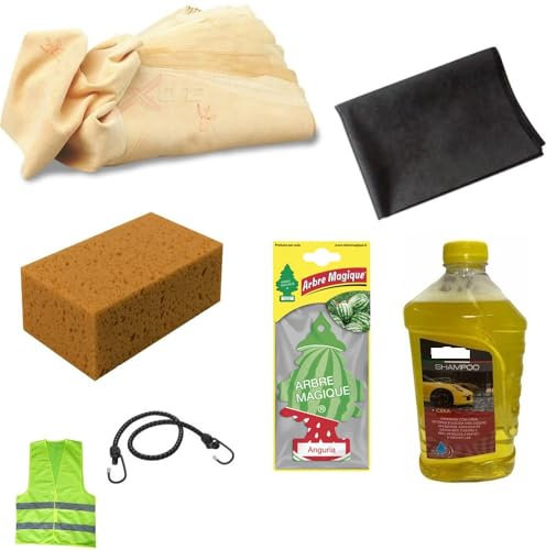 KOMPATIBEL MIT ALFA Romeo 4C Spider AUTOWASCHMITTEL HANDWASCHANLAGE ZUM ENTFETTEN, REINIGEN VON POLNISCHEN FAHRZEUGEN MIT Schwamm+Wildleder+Shampoo+WACHS