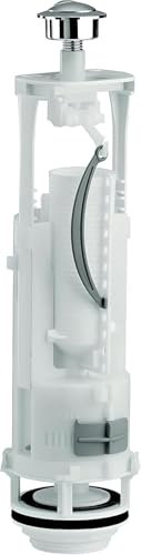 SIAMP Optima 49 Toilet Cistern Flush Syphon Replacement, Dual Flush Valve, White