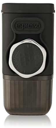 Nudiuhis On-The-Go Espresso Maker for Ground Coffee and Capsules, Compact Coffee Machine for Camping, Office, and Travel