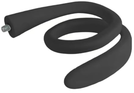 MoSundi Flexible Silikon Schwanenhals Kamerahalterung, Ohne Bohren Einstellbare Twist Halterung Kompatibel mit Ring und anderen Überwachungskameras, Schwarz