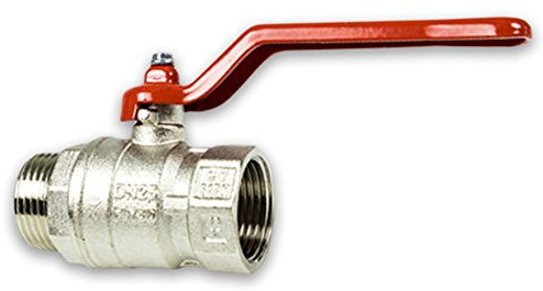 Messing Kugelhahn mit Hebel 1 1/2''IG - 1 1/2''AG [DN40-DN40]