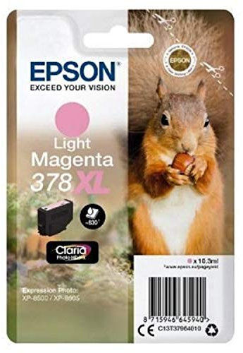 Epson EP64594 Original 378XL Tinte Eichhörnchen (XP-8500, XP-8600, XP-8605), hell magenta