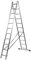 ALTIPESA Escalera Profesional de Aluminio transformable Apoyo-Tijera con Base un Acceso 2 x 11 peldaños Serie bis