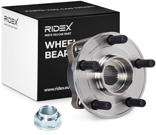 RIDEX Radlagersatz Vorne Außendurchmesser: 124mm Innendurchmesser: 26,42mm mit integriertem ABS-Sensor mit integriertem magnetischen Sensorring für SUBARU FORESTER (SH) 654W0429