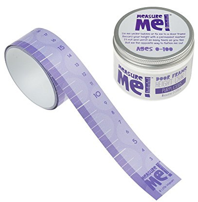 Measure Me! Kids Roll-up Door Frame Height Chart - Purplicious