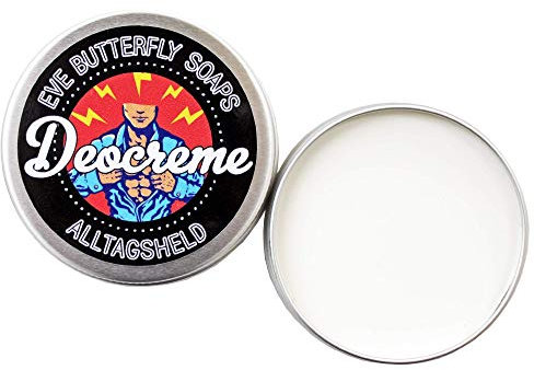 Deocreme Alltagsheld N°1- Travel Size 10 g | aluminiumfrei, sportiv frischer Duft nach Limetten, blauer Agave & Vetiver, vegan