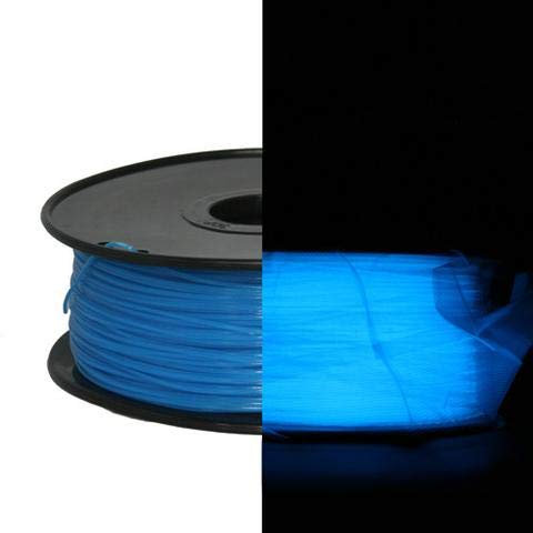 3D Filament ABS 1,75 mm Nachtleuchtend 1000g 1.75mm 3D Druck (blau)