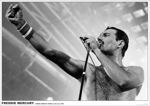 Close Up Queen Poster Freddie Mercury (84cm x 59,5cm)