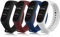 Meliya Armband kompatibel mit Xiaomi Mi Band 4 Xiaomi Mi Band 3, Silikon-Armband für Xiaomi Mi Smart Band 4 (ohne Host), 4 Farben
