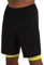 TCA Ultra Sporthose Herren kurz 2 in 1 mit Tasche - Kurze Sport Shorts Trainingshose mit Taschen - Laufhose mit Kompressions Innenhose und Reißverschluss Handytasche - Schwarz/Grün, M
