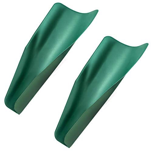QWORK® Entonnoir de Vidange Flexible Pliable, Entonnoir Essence Outil de Vidange d'Huile d'Entonnoir, Outil de Guidage d'Huile pour Camions, Motos, Voitures, Vert, 37 * 17 cm, 2 Pièces