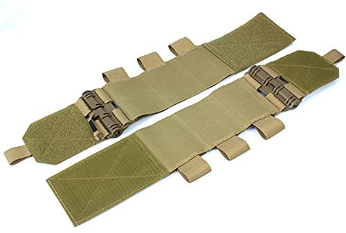 Huenco Elastische Weste Kummerbund taktischer Schnellverschluss-Befestigungsgurt mit 3 AR-Magazintaschen