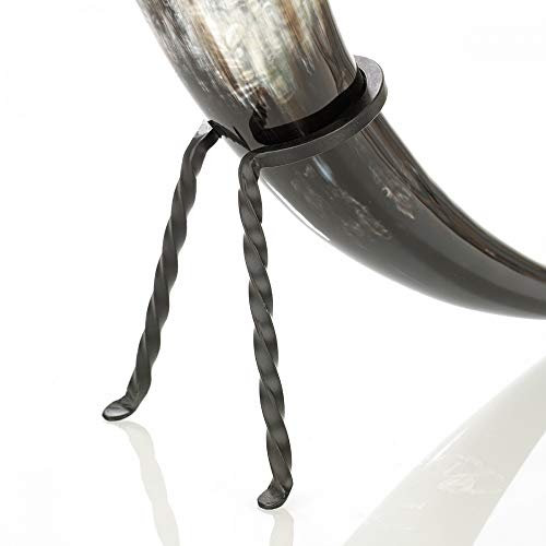 Ständer für Trinkhorn - tordiertes Eisen handgeschmiedet - Durchmesser 60 mm