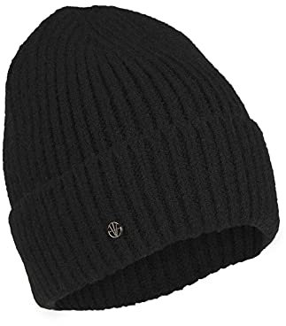 LOEVENICH Damen Strickmütze Cozy Winter - Schwarz