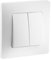 DEBFLEX 749504 Double Two-Way Switch White