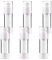 JamHooDirect 30ml Airless Pump Bottle Refillable Empty Clear Bottle Travel Containers/Vacuum Press Pump Bottles With Funnel and Label for Perfume Liquid Makeup Tool (6Pcs)