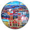 Tschechische Pilsen Kühlschrankmagnet Kühlschrank-Aufkleber dekorativer Magnet Reise-Souvenir Kristallglas