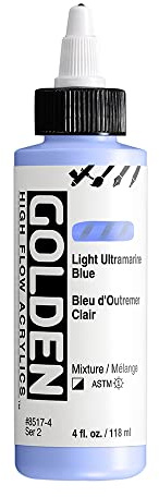 Golden : High Flow : Acrylic Paint : 118ml (4oz): Light Ultramarine Blue : S2