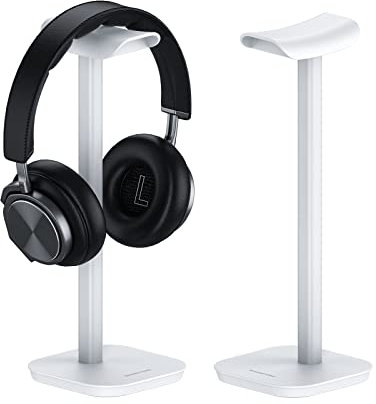 MANMUVIMO Kopfhörerständer, Schreibtisch-Headset-Halter, schwere Basis, Schreibtisch-Kopfhörerständer, Aluminium, Gaming-Headset-Aufhänger, kompatibel mit AirPods Max, AirPods Pro, Sony, Beats, Bose,