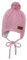 Sterntaler Baby - Mädchen Strickmütze Baby Bommelmütze Strick mit Ohrenklappen, Rosa, 39