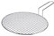 sourcing map Stainless Steel Grill 11-inch Round Barbecue Net BBQ Grill Pan Non-Stick Baking Wire Mesh Rack with Handle for Charcoal BBQ Steak