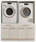 LAUNDREEZY 2x Waschmaschinenschrank, Weiß - Waschmaschinen-Überbauschrank TÜV-zertifiziert mit viel Stauraum - 135 x 162 x 67,5 cm (B/H/T)