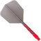 CUESOUL - ROST T19 Integrated Dart Flights - Big Wing - Grey Red - Dart Flights S