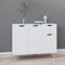 TANZEM Sideboard, Kommode Schlafzimmer, Wohnzimmerschrank, Flur Kommode, Hochglanz-Weiß 90x30x72 cm Spanplatte