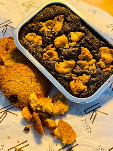 Keto Chefs Low Carb Cookie Crumb & Belgium Dark Chocolate Brownie (Krownie) Freshly Baked 400g