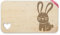 Frühstücksbrettchen Holz Herz - Frühstücksbrett - Hase I Hasen Motiv Bunny I Rabbit I Osterhasen I Ostergeschenke I Kaninchen - 22,5x12,5 - Holz - geschenke mit hasenmotiv osterhase