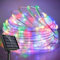 SINGCHUNGTE 22M 200LED Solar Lichtschlauch Außen Bunt, Wasserfest Lichtschlauch,Farbe 8 modi lichterschlauch für Garten,Trampolin,Schwimmbad