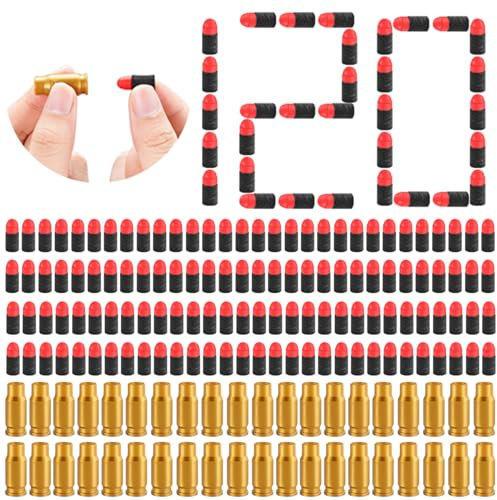 Schaumstoff Munition,Kugel Munition,Munition für Spielzeugpistole,Signalmunition,Soft Foam Bullet Blaster Toy,für Sicherheitstraining oder SPI (Nachfüllzubehör)