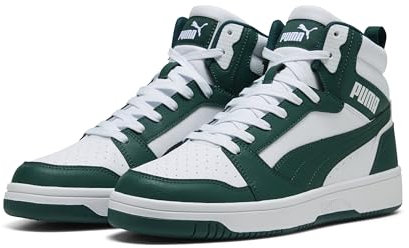 PUMA Unisex Rebound V6 Sneaker, White-Dark Myrtle, 44.5 EU