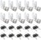 SENENQU Lot de 10 Serrures Boîte aux Lettres, 20mm Serrure Armoire Metallique, Barillet Boite aux Lettres en Alliage de Zinc avec 16 Clés pour Tiroir, Armoire, Placard, Boîte aux Lettres