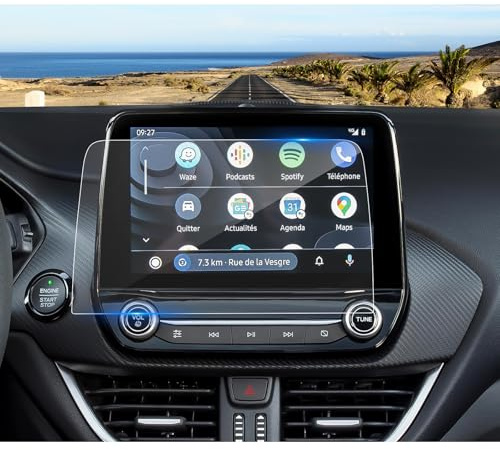 Coleya Navigation Displayschutzfolie Kompatibel mit Ford Puma 2020 2021 2022 2023 2024, Ford Puma Gehärtetes Glas Schutzfolie, 9H Anti-Kratzer GPS Displayschutzfolie (8 Zoll)