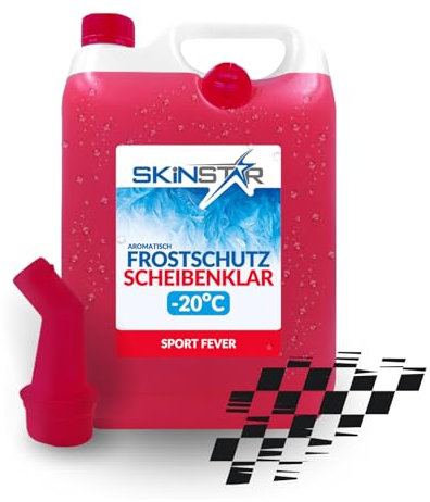 SkinStar Anticongelante para parabrisas de -20 °C con aroma, eficaz limpiador de parabrisas, para invierno, listo para usar, anticongelante, visión clara (20 l, Sport-Fever)
