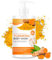 Gel douche exfoliant au curcuma + vitamine C, lotion corporelle pour tous les types de peau, nettoyant doux hydratant et nettoyant, lotion exfoliante pour le visage au curcuma, nourrit la peau