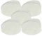 vhbw 10x Filtro micro higiénico compatible con Nilfisk GA70, GS90, GS84, GS80, GM90, GM80, GD90c, GD90, GD80 aspiradora - Filtro de aire Blanco