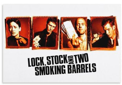 XIAYIMAO Klassisches Filmposter Lock, Stock And Two Smoking Barrels (31), Poster, Gemälde, Leinwand, Wandkunst, Wohnzimmer, Poster, Gemälde, 30 x 45 cm