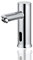 HOMSSY Grifo Electrónico Bajo con Sensor, Grifo Automático de 2 Aguas con Sistema Premezclador, Sensor Infrarrojo sin Contacto, Mezclador de Agua Fría y Caliente, Latón Cromado Resistente