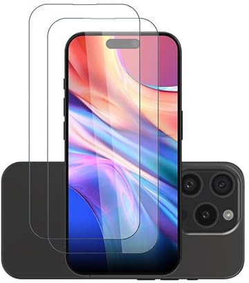 Rcokas [2 Stück für Displayschutz iPhone 15 Pro Panzerglas, Schutzfolie iPhone 15 Pro Folie [9H][Anti-Kratzen][HD Displayschutzfolie][Ultra-klar]