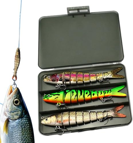 Welsköder, Schwimmköder Realistischer Bass -Süßwasser -Swimbait -Set