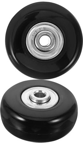 Cabilock 2stücke Teiliges Gepäck Ersatzrollen Langlebige Gummirollen Mit Kugellager Kompatibel Für Verschiedene Koffer Und Reisekoffer Einfache Montage Vielseitige Reparatur Für Trolley Und