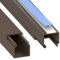 Habengut | Mini Kabelkanal Braun 15x15 mm – Flacher, Selbstklebender TV Kabelkanal für Wand & Möbel, ohne Bohren, 2X 1 m – Kabel verstecken