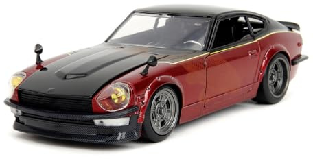 Fast & Furious Jada Nissan Datsun 240Z 1:24 Druckguss-Modellauto (Fast X), rot, Spielzeug für Kinder und Erwachsene, zum Sammeln und Spielen von Fahrzeugen