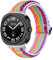 SMYAOSI Correa Compatible con Galaxy Watch 8 Ultra/ Watch8 Classic Strap, Nylon Ajustable Pulseras de Repuesto Femenino Masculino Watchband para Galaxy Watch 8 Smartwatch Accesorios (Arco Iris)