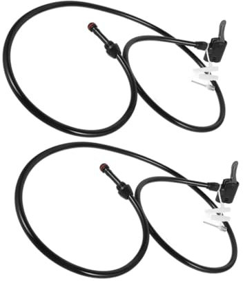 2Piezas Adaptador de Bomba de Aire para Bicicleta para Válvulas Presta Manguera Antifreeze y Accesorios Versátiles para Inflar Bicicletas Balones