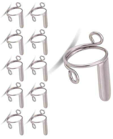 Nails Rings (None Adhesive) For Acrylic & Press On Adjustable Fingernail For Decors Size Adjustable Nail Rings Set